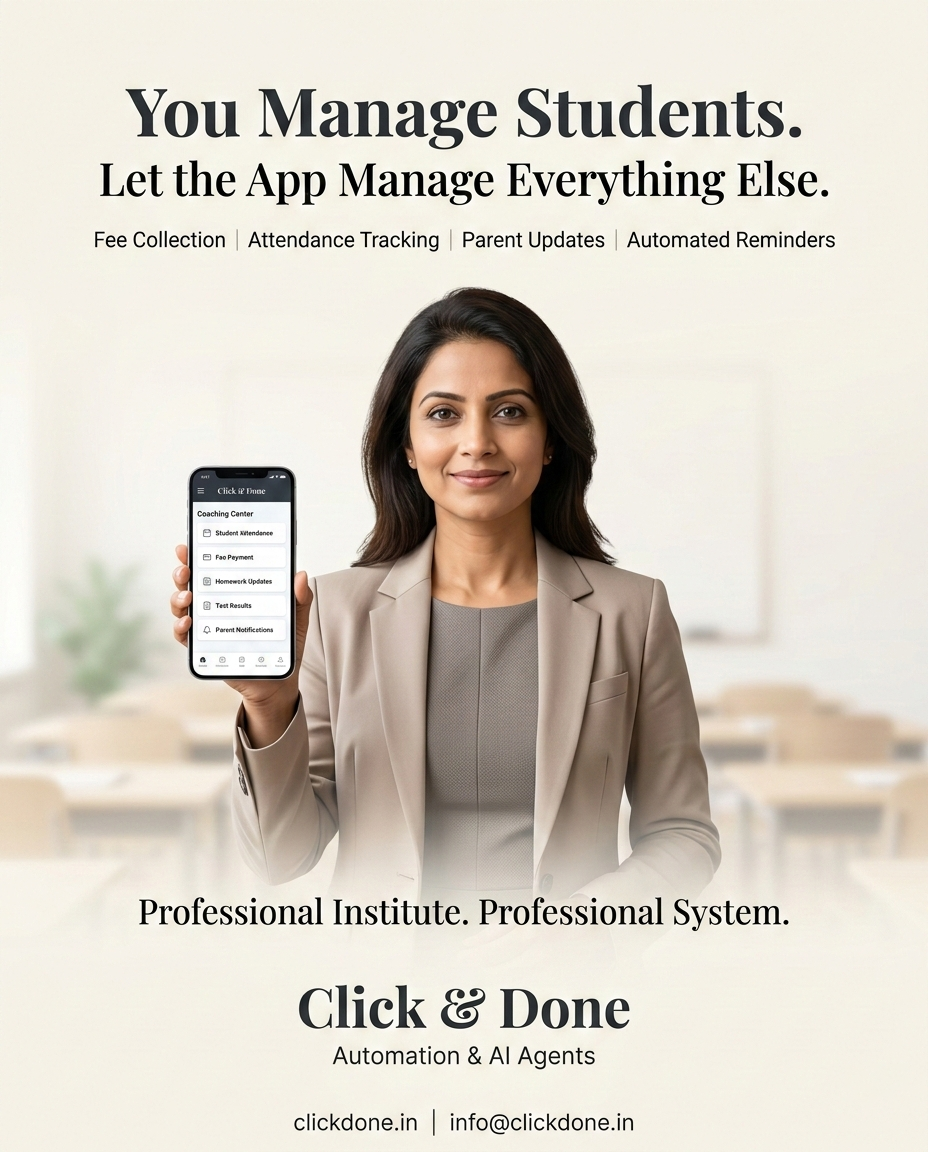You Focus on Teaching. The App Does the Rest.